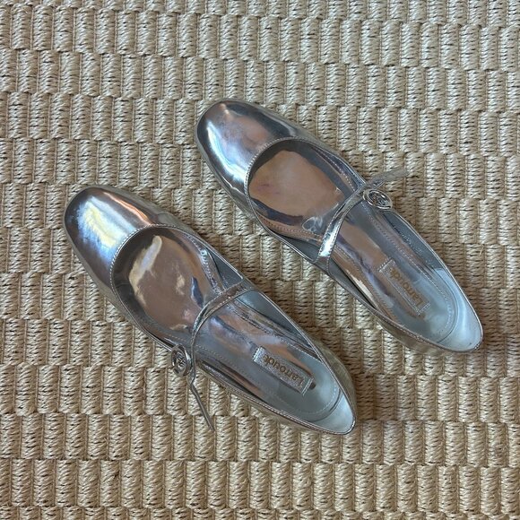 Larroude Patent Leather Mary Jane Flats - Size 8.5 - Picture 1 of 5